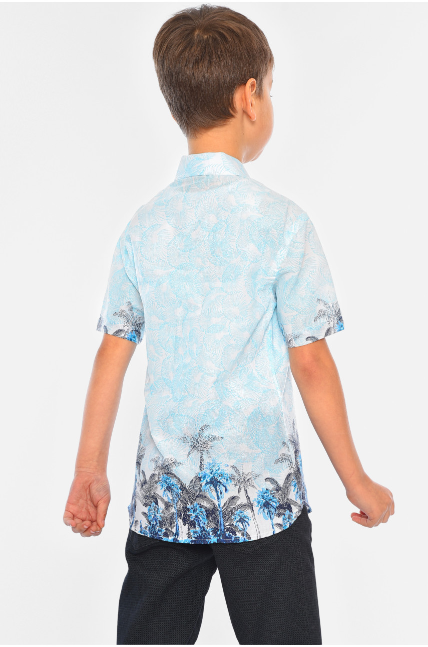 Рубашка детская мальчик голубая 148503 Рубашка детская мальчик голубая 148503