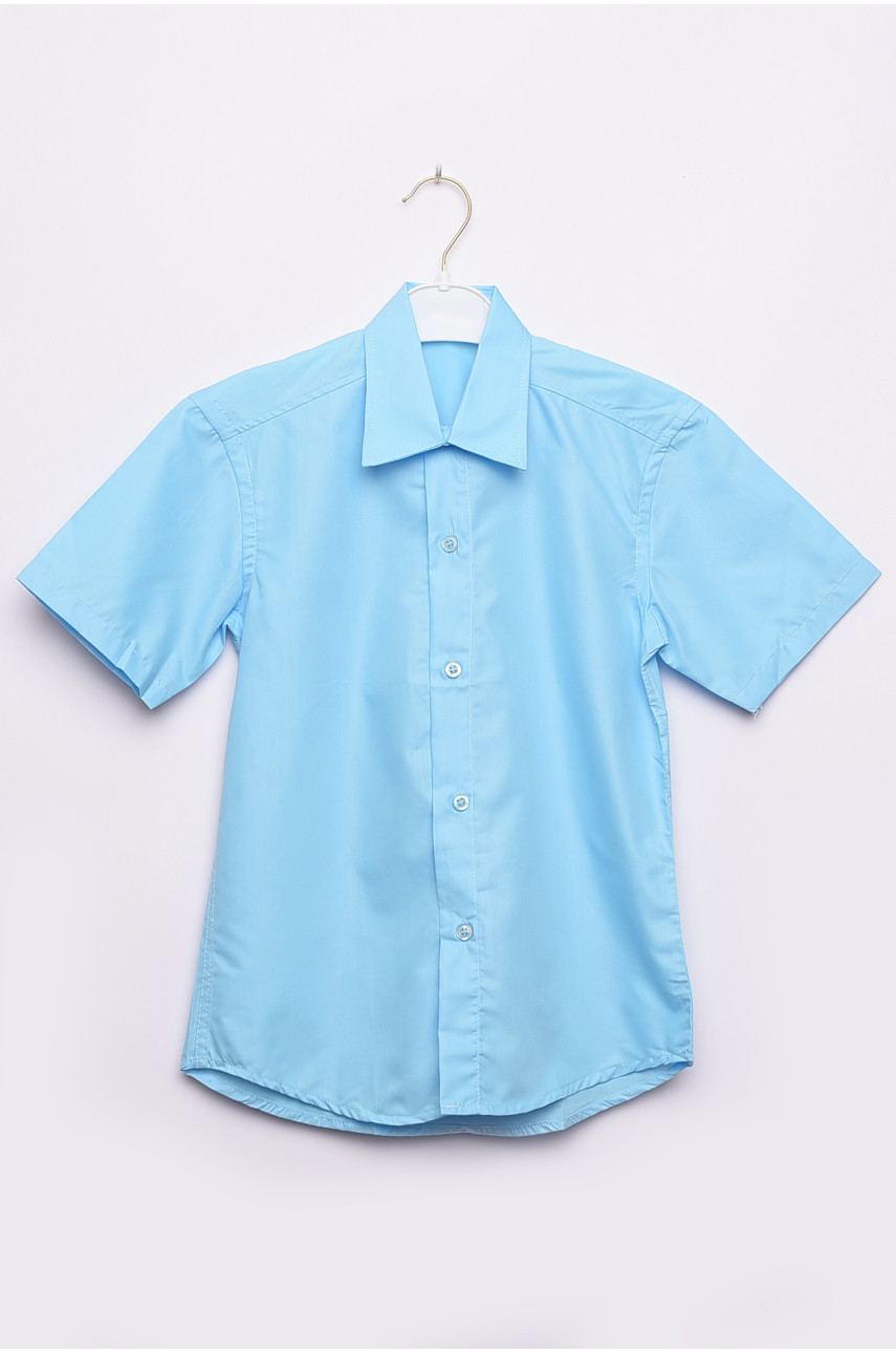 Рубашка детская мальчик голубая 148587
