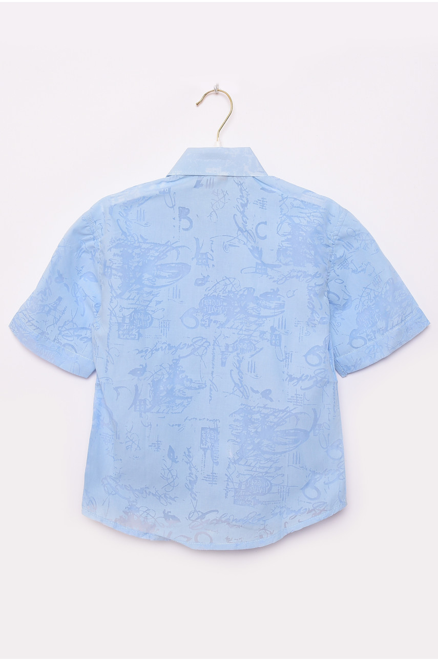 Рубашка детская мальчик голубая 148594