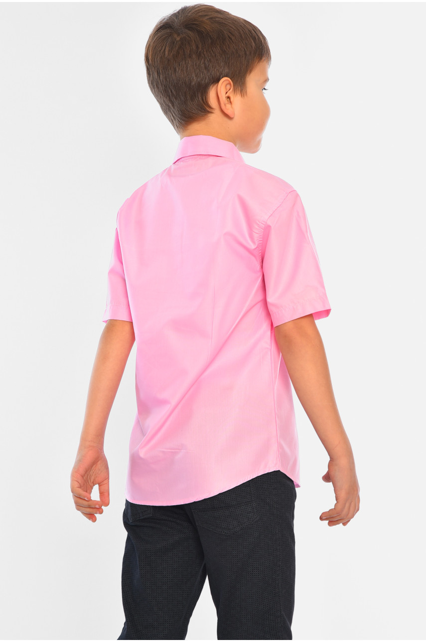 Рубашка детская мальчик розовая 148598