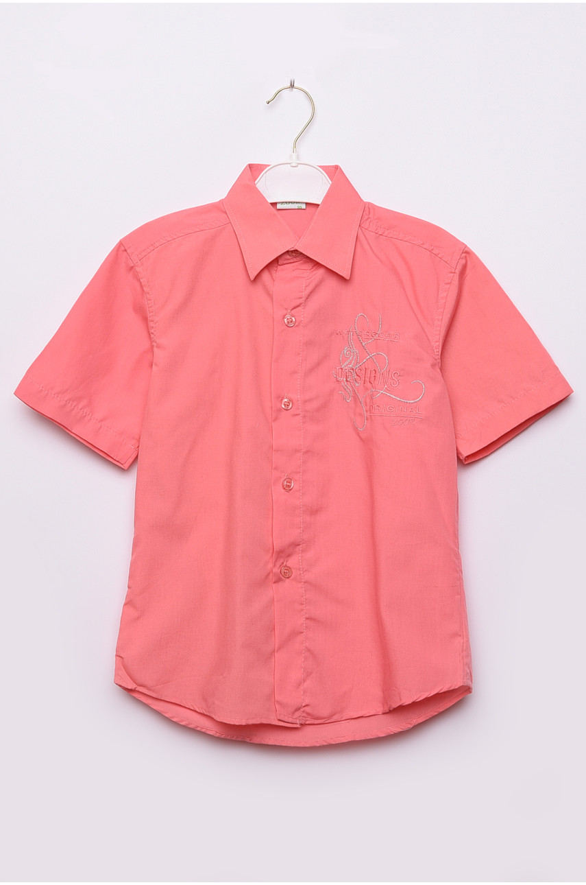 Рубашка детская мальчик розовая 148609