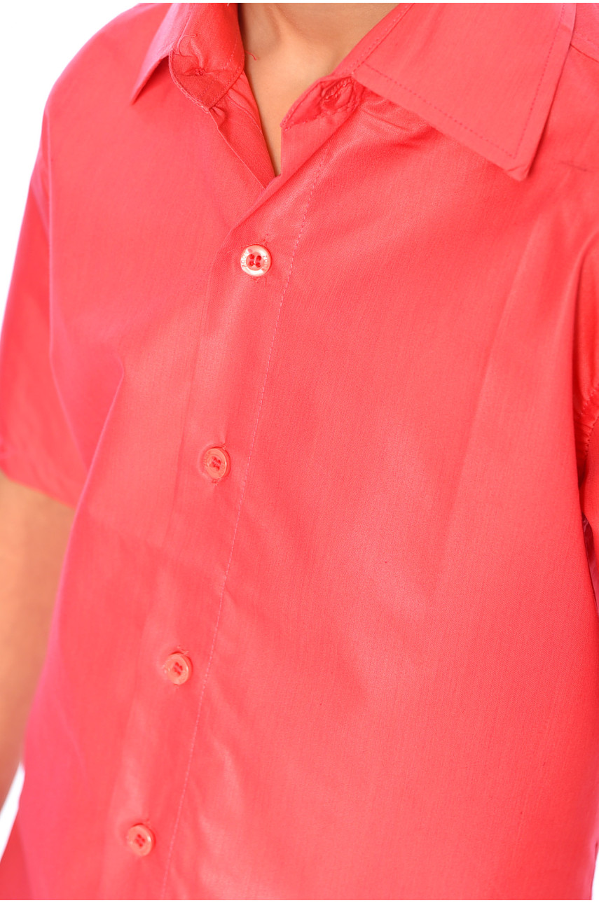 Рубашка детская мальчик малиновая 148612 Рубашка детская мальчик малиновая 148612