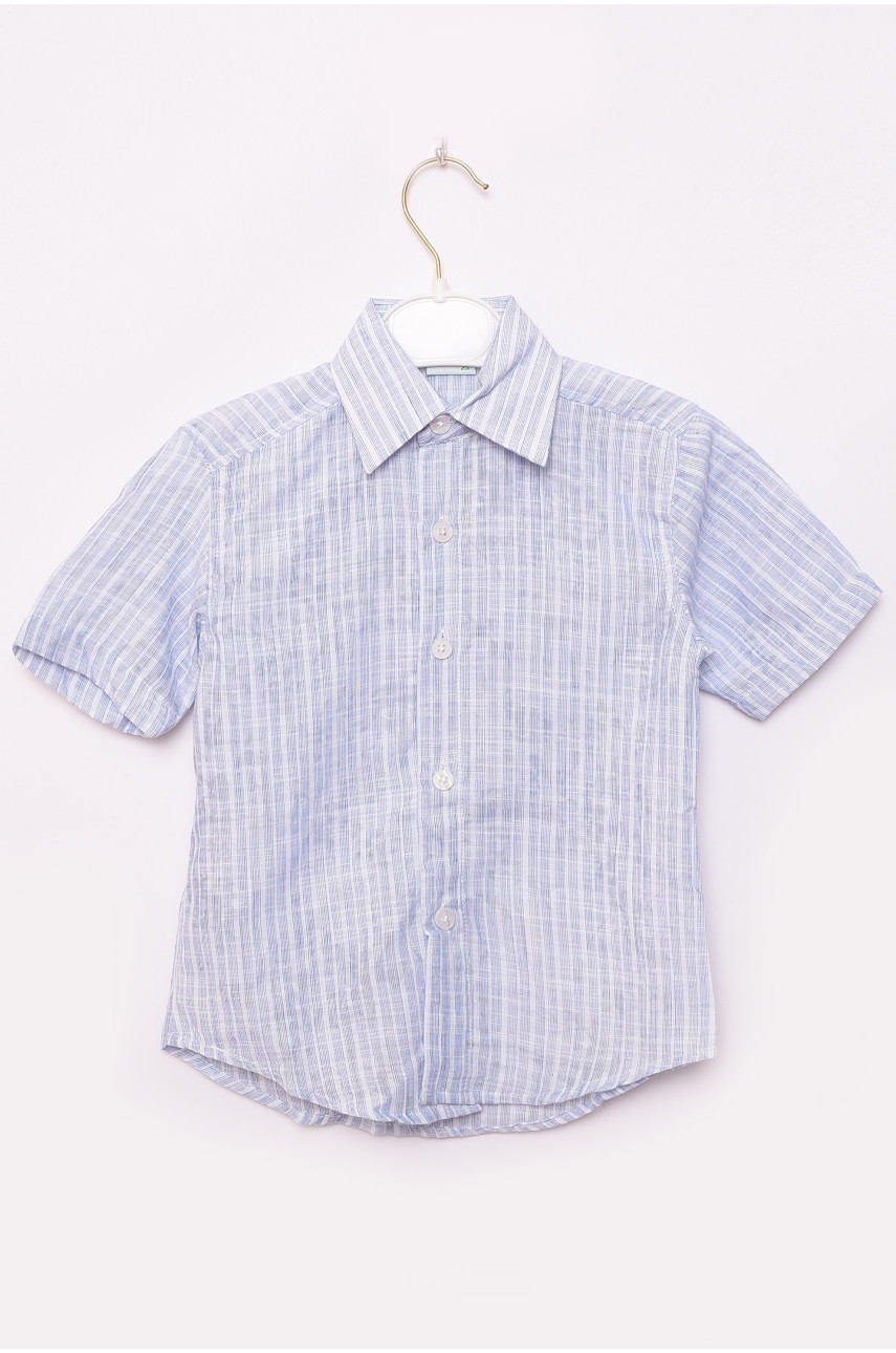 Рубашка детская мальчик синяя 148653