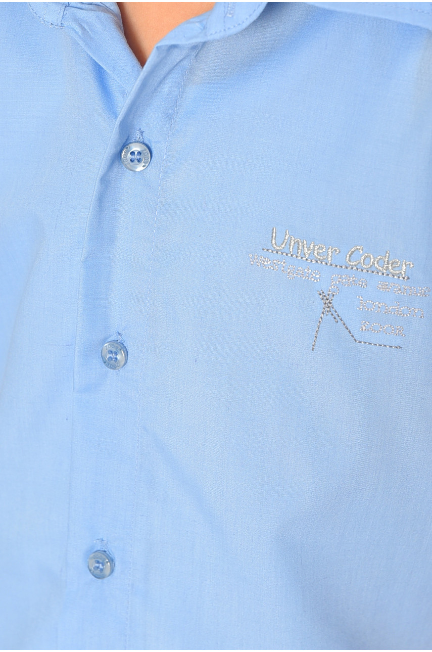 Сорочка дитяча хлопчик блакитна 148682 Сорочка дитяча хлопчик блакитна 148682