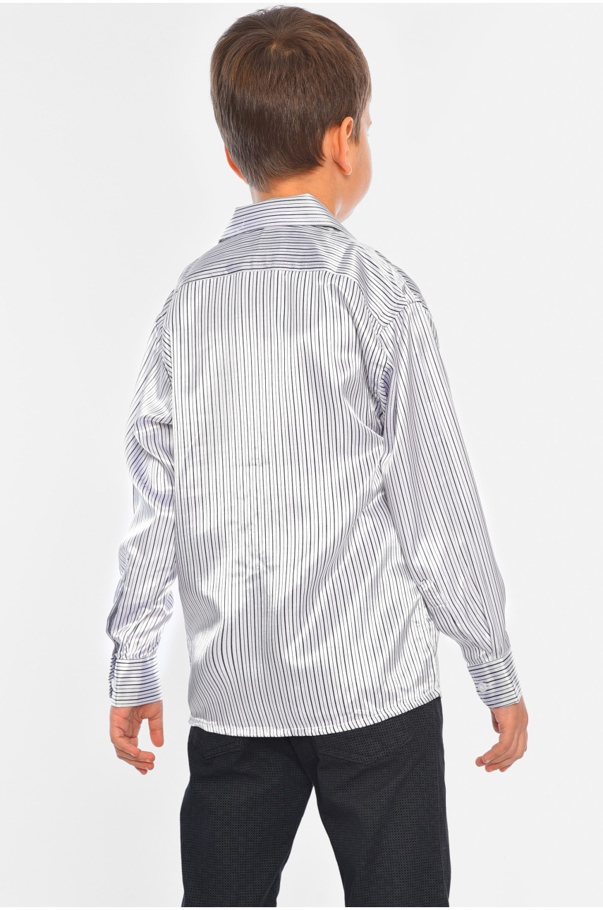 Рубашка детская мальчик черно-белая 148805 Рубашка детская мальчик черно-белая 148805