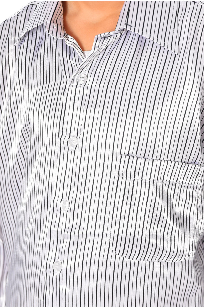 Рубашка детская мальчик черно-белая 148805 Рубашка детская мальчик черно-белая 148805