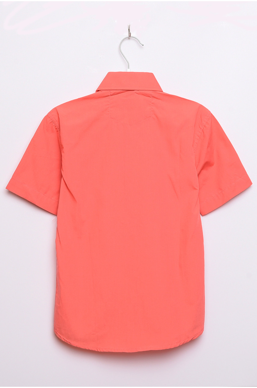 Рубашка детская мальчик коралловая 148964