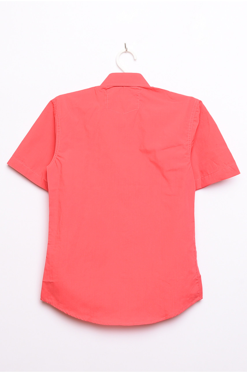Рубашка детская мальчик коралловая 148967