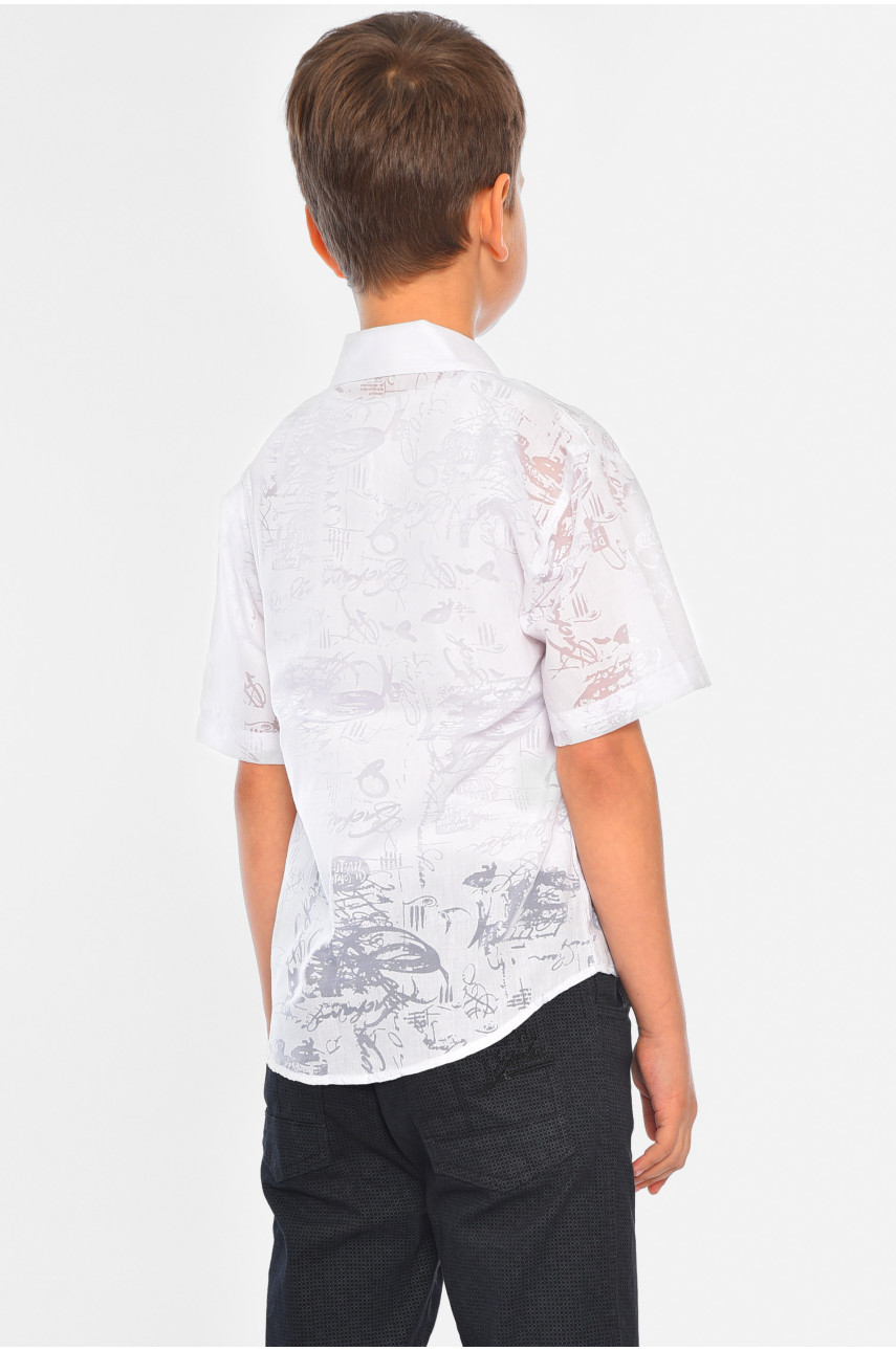 Рубашка детская мальчик белая 148976 Рубашка детская мальчик белая 148976