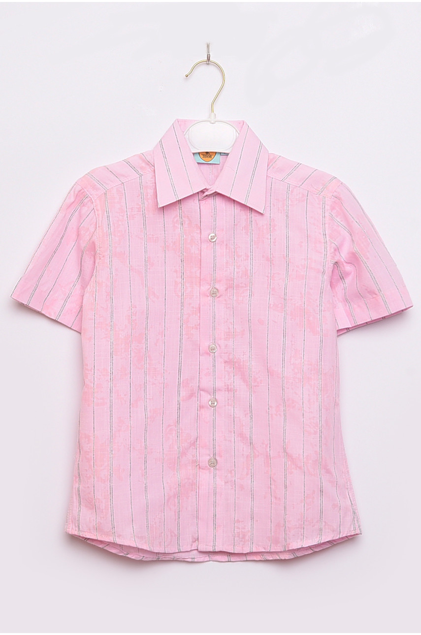 Рубашка детская мальчик розовая 149193