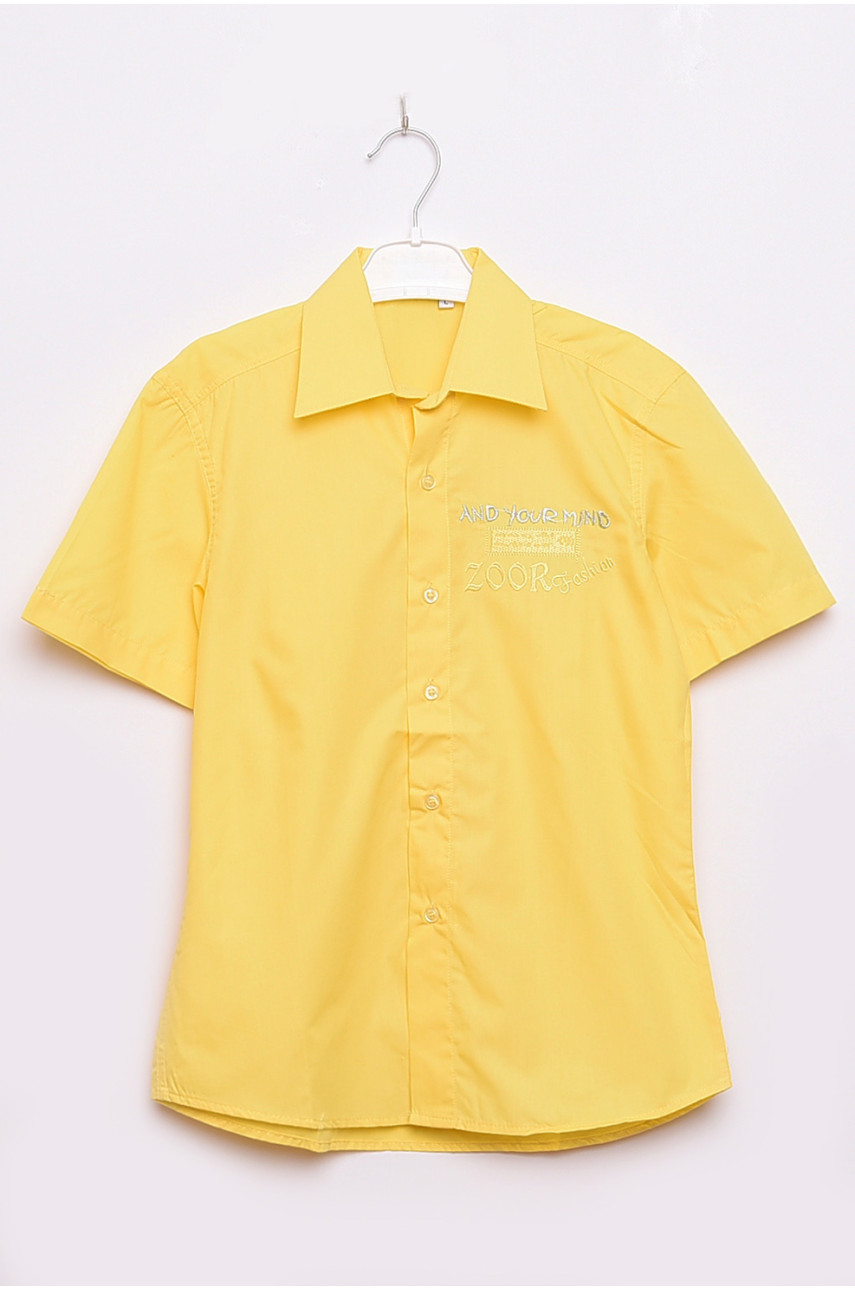 Рубашка детская мальчик желтая 149222