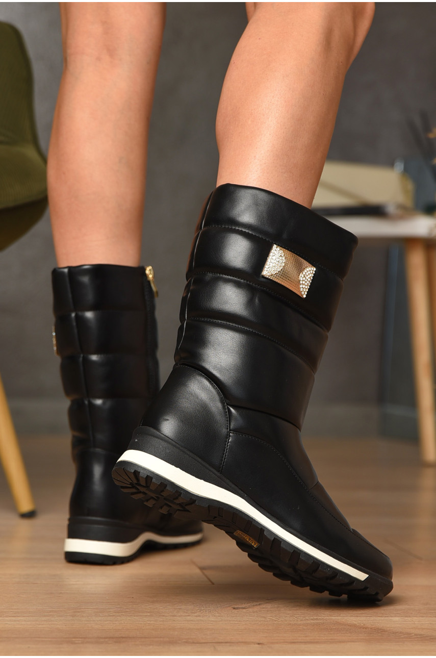 Чоботи зимові жіночі повномірні чорні 17-3 150810 Чоботи зимові жіночі повномірні чорні 17-3 150810