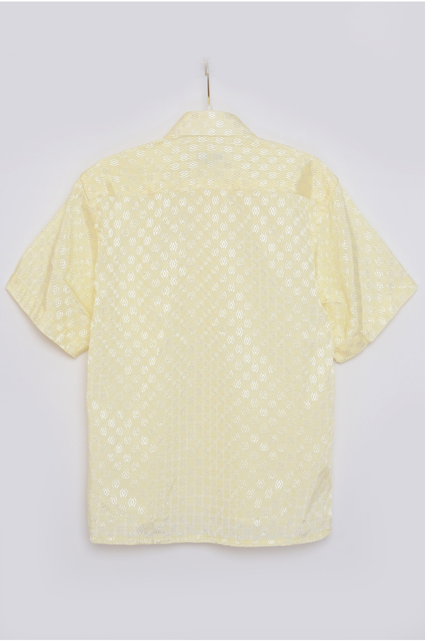 Рубашка детская мальчик желтая 151605