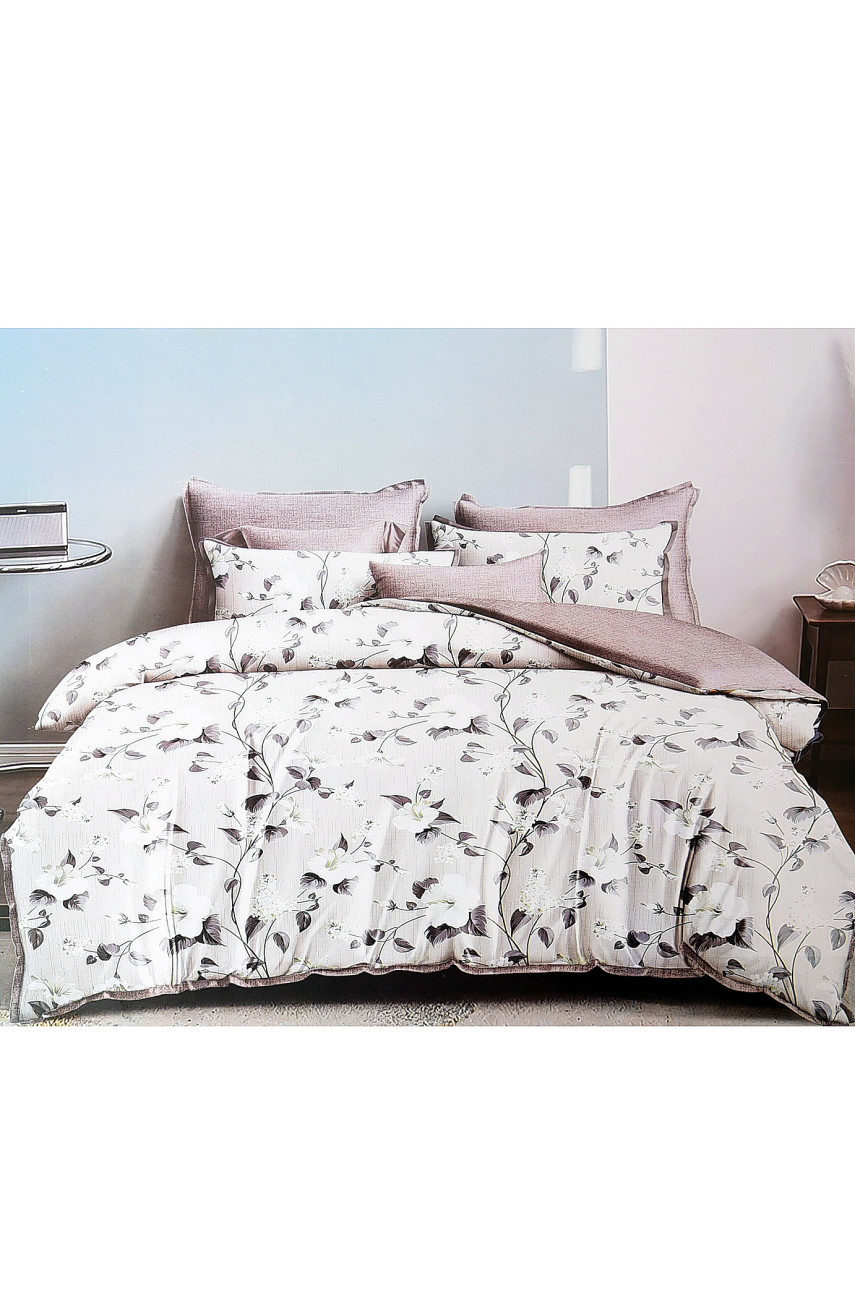 Комплект постельного белья бежевого цвета полуторка 152351