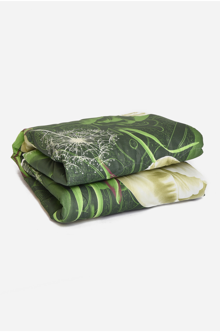 Одеяло силиконовое полуторное зеленого цвета 153356