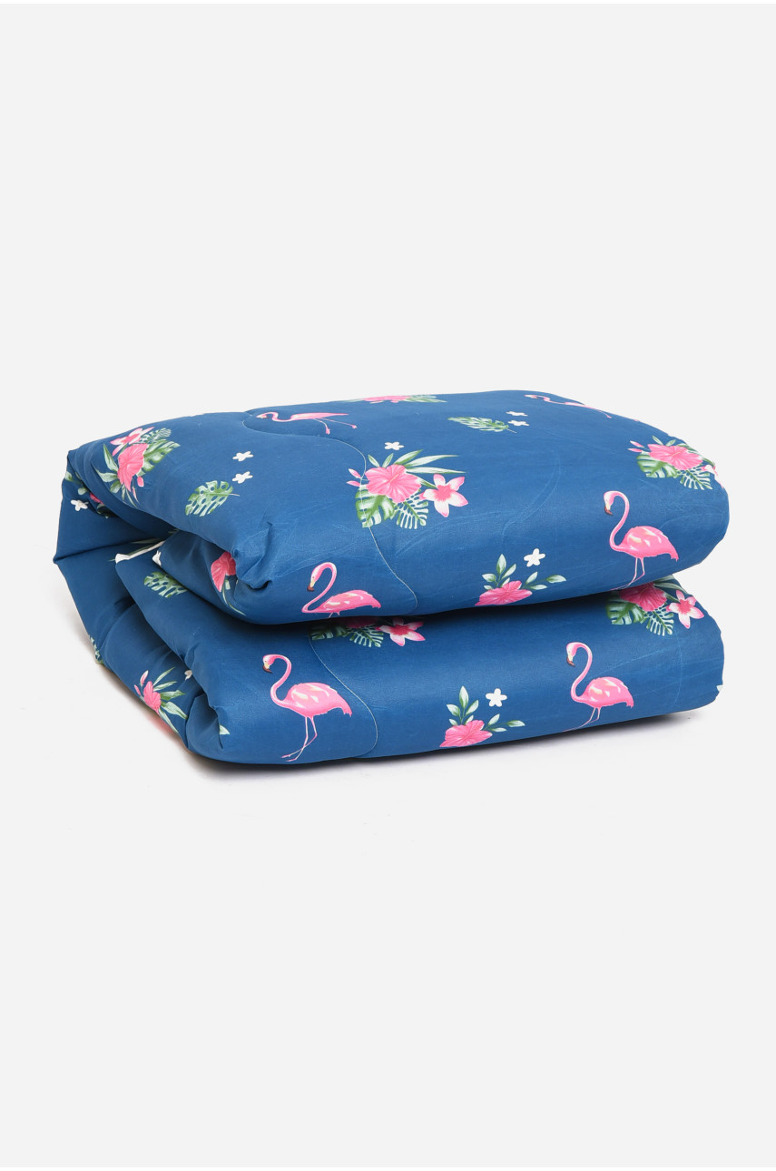 Одеяло силиконовое двуспальное синего цвета 153360