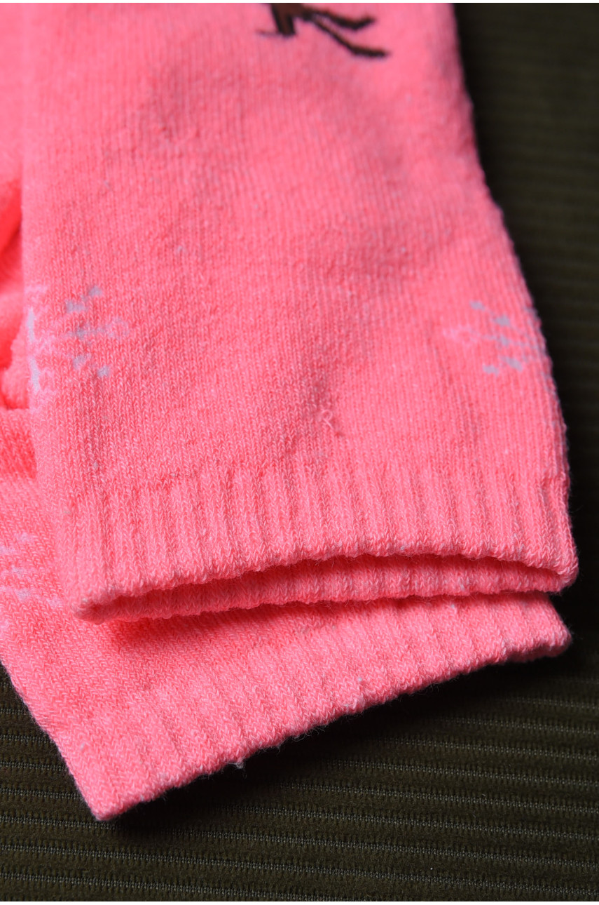 Шкарпетки махрові дитячі для дівчинки рожевого кольору розмір  31-35 153974