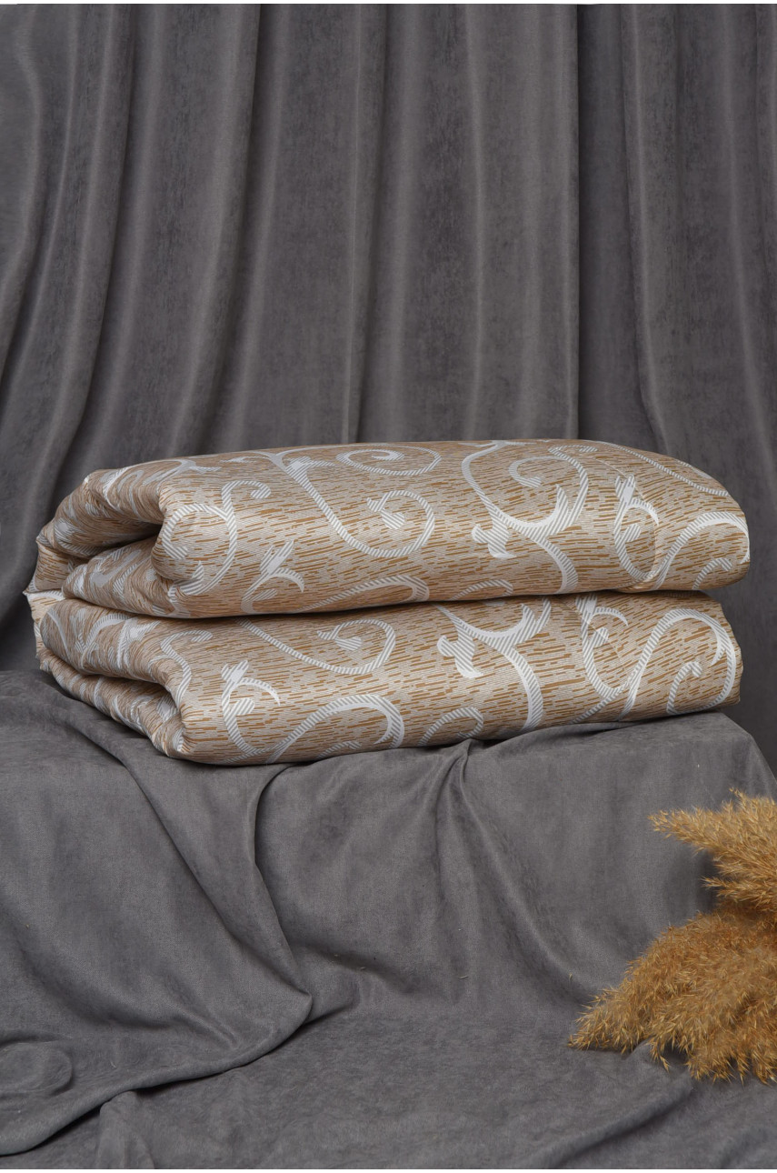 Одеяло силиконовое двуспальное демисезонное коричневого цвета 154876
