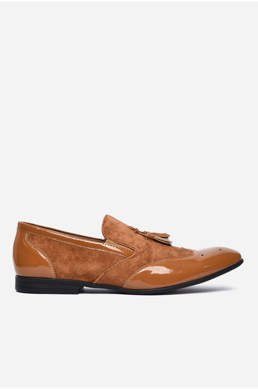 Туфлі чоловічі світло-коричневого кольору 6062-9 155745