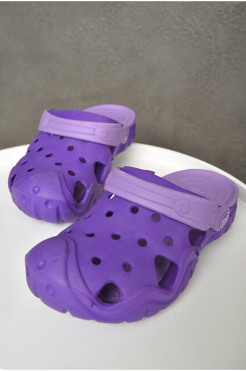Крокси дитячі для хлопчика фіолетового кольору 156195
