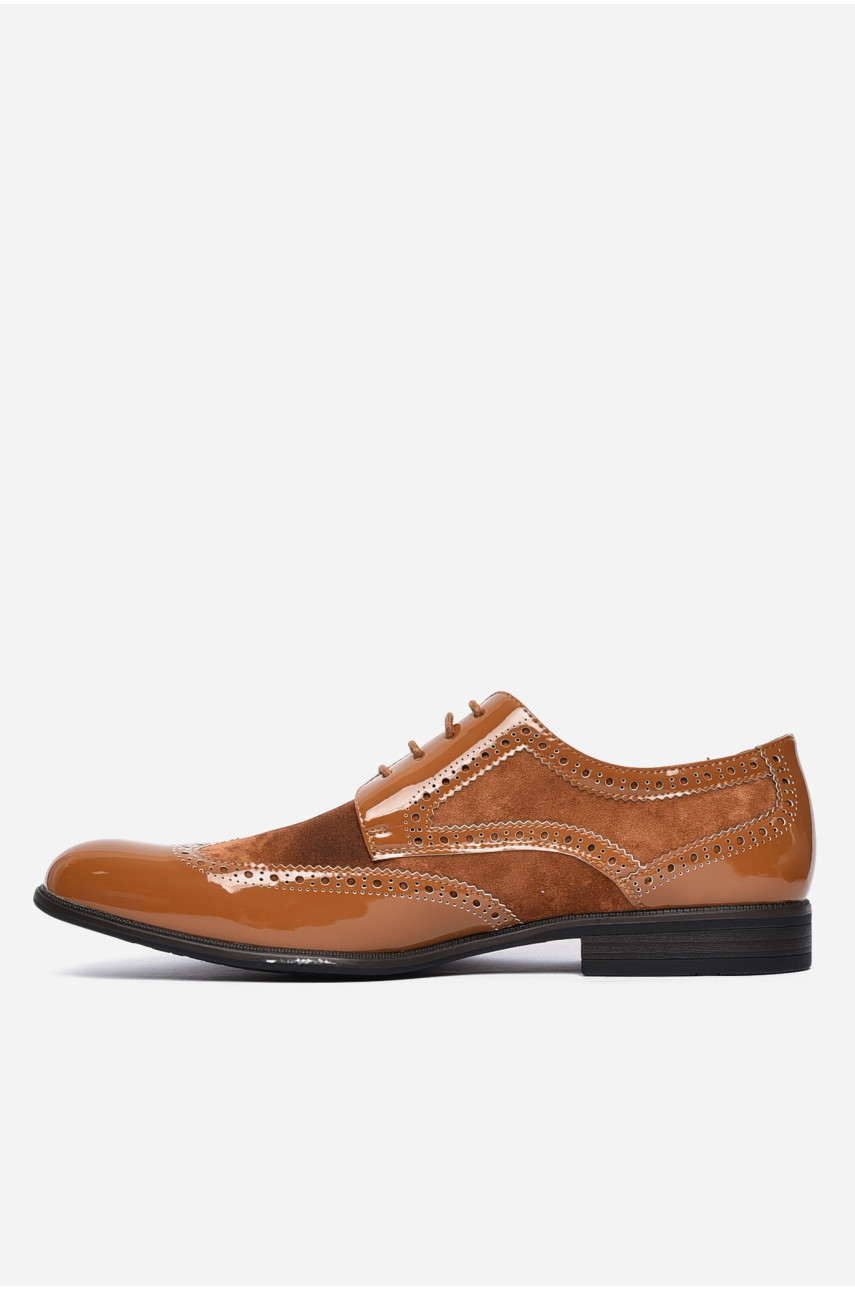 Туфли мужские коричневого цвета Уценка 6011-7 156861