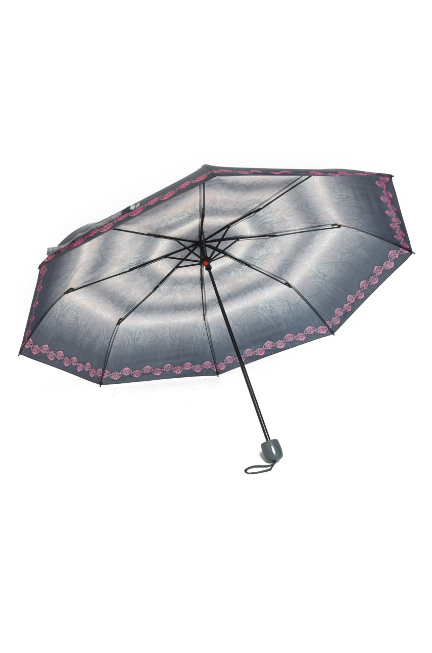 Зонт полуавтомат серо-белого цвета 157531
