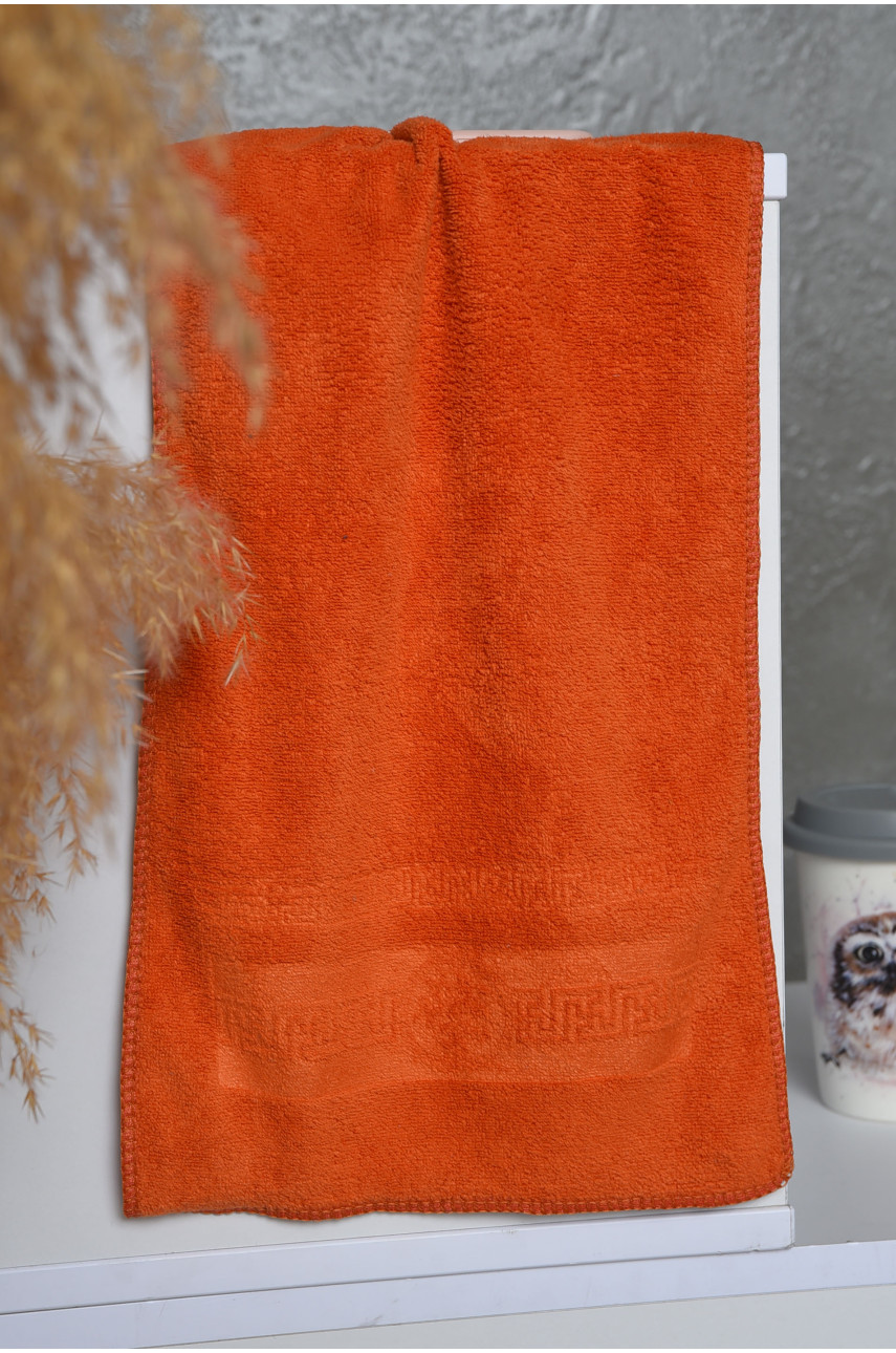 Полотенце кухонное микрофибра оранжевого цвета 157701