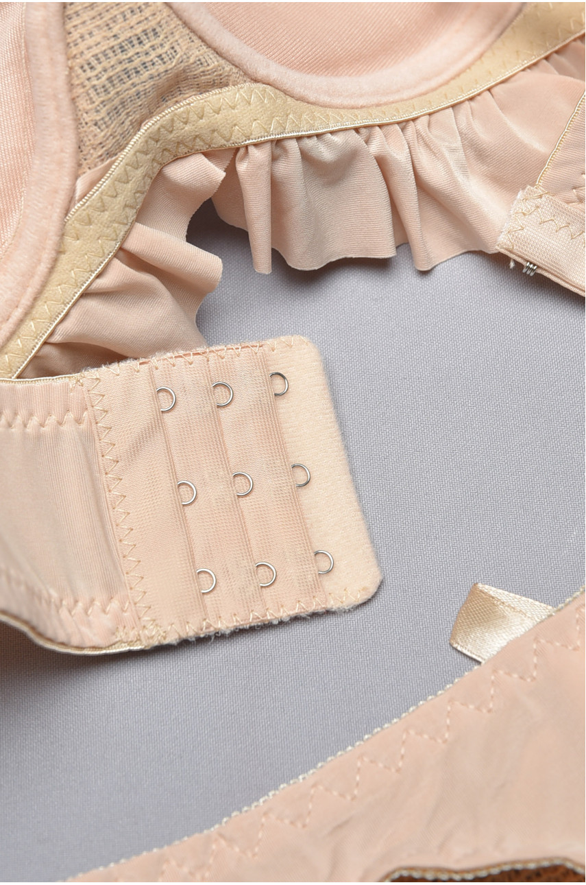 Комплект жіночий бежевого кольору чашка В 6606-1 158037 Комплект жіночий бежевого кольору чашка В 6606-1 158037