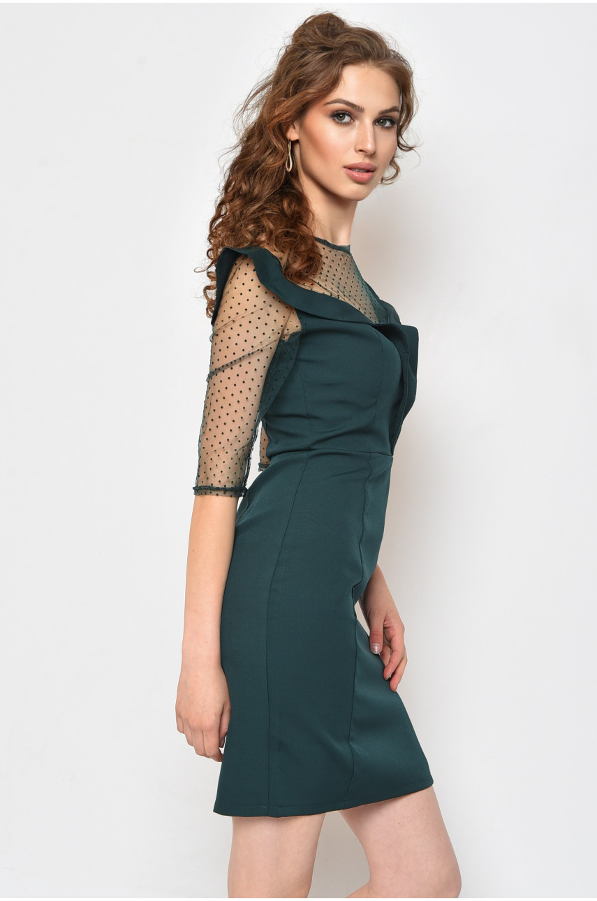 Платье женское темно-зеленого цвета 158335