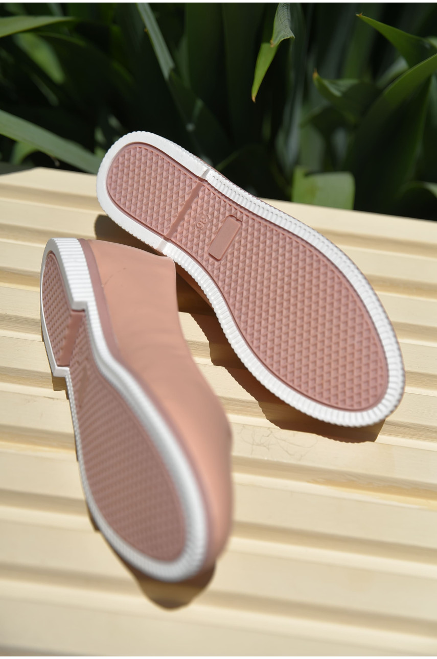 Балетки дитячі рожевого кольору однотонні 605-33 158552 Балетки дитячі рожевого кольору однотонні 605-33 158552