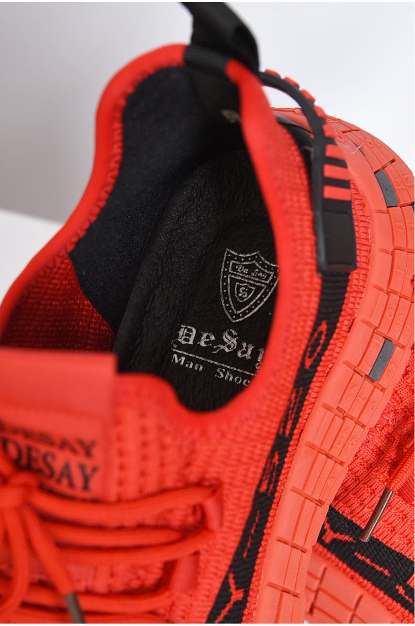 Кроссовки мужские красного цвета текстиль 289012-19 158612