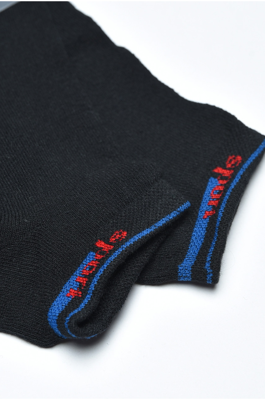 Шкарпетки чоловічі короткі чорного кольору розмір 40-45 159164