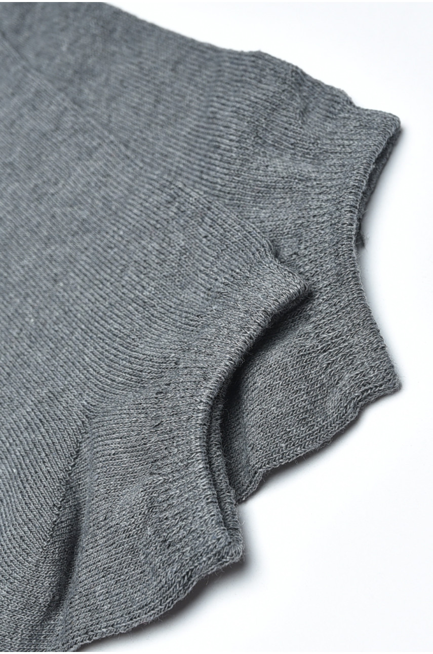 Носки мужские короткие серого цвета размер 40-45 159202
