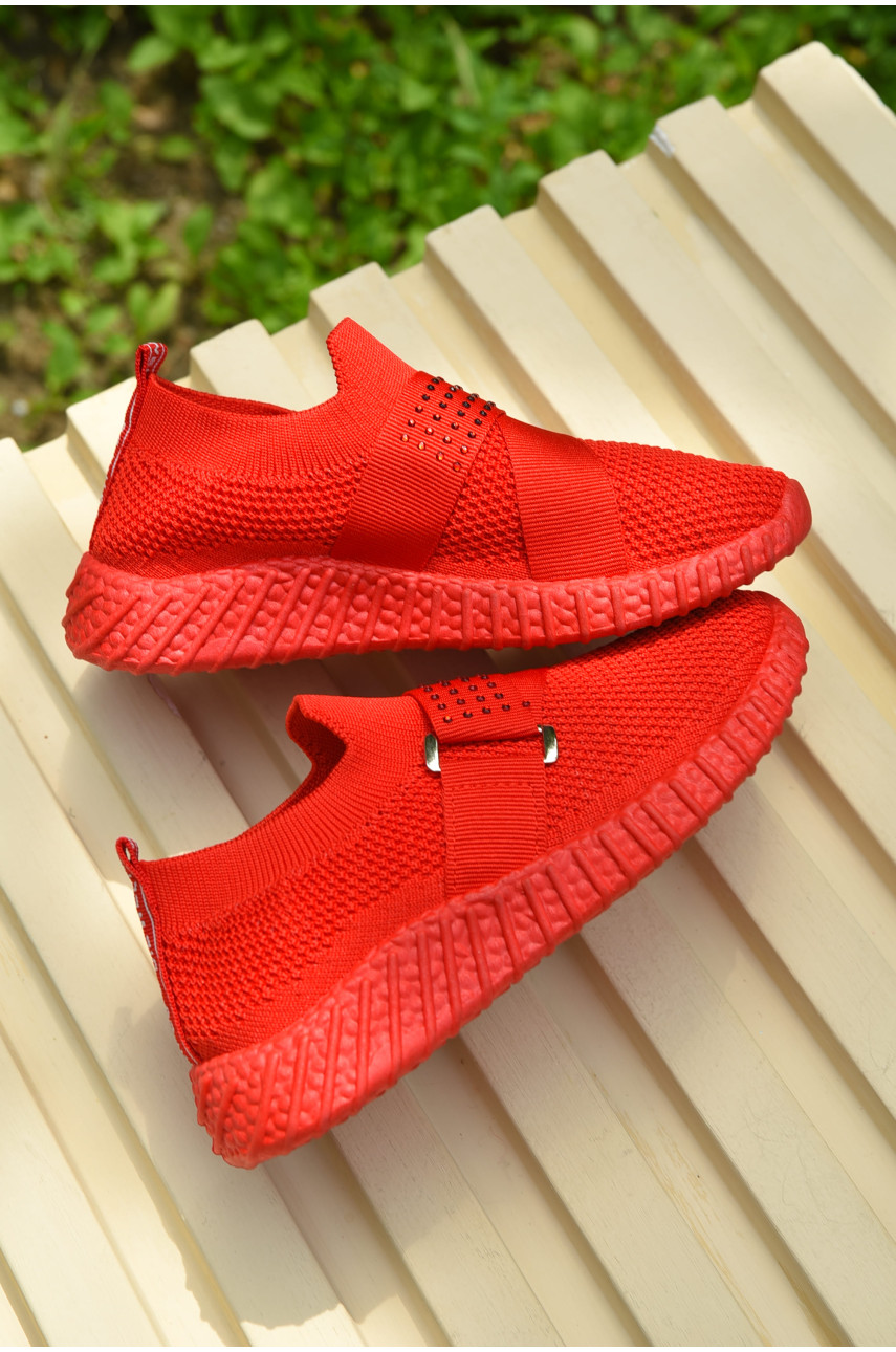 Кросівки дитячі для дівчинки червоного кольору 261-3б 159448