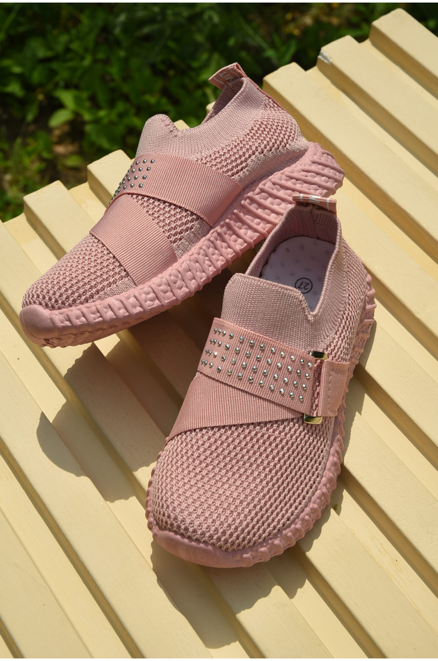 Кросівки дитячі для дівчинки рожевого кольору 261-4б 159467