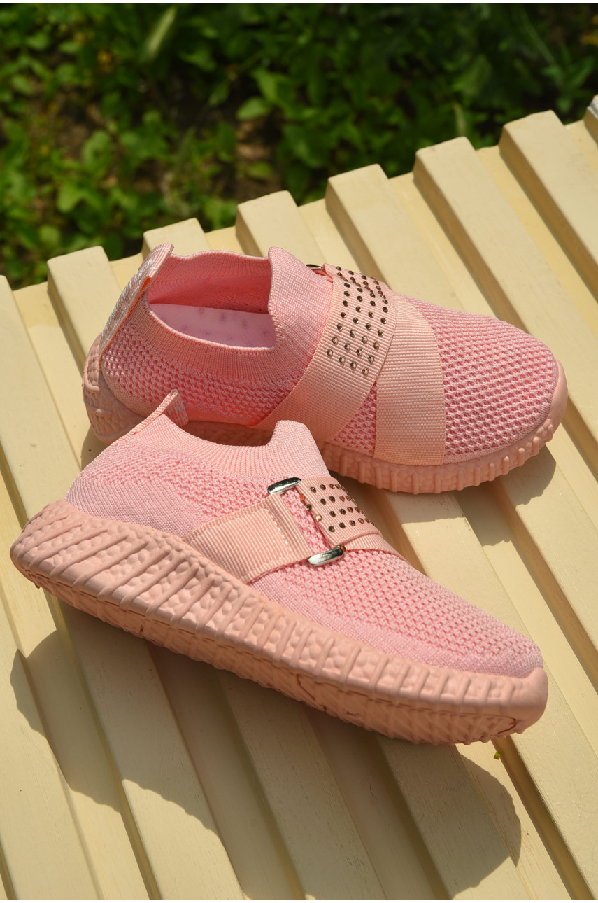 Кросівки дитячі для дівчинки рожевого кольору 261-3б 159477