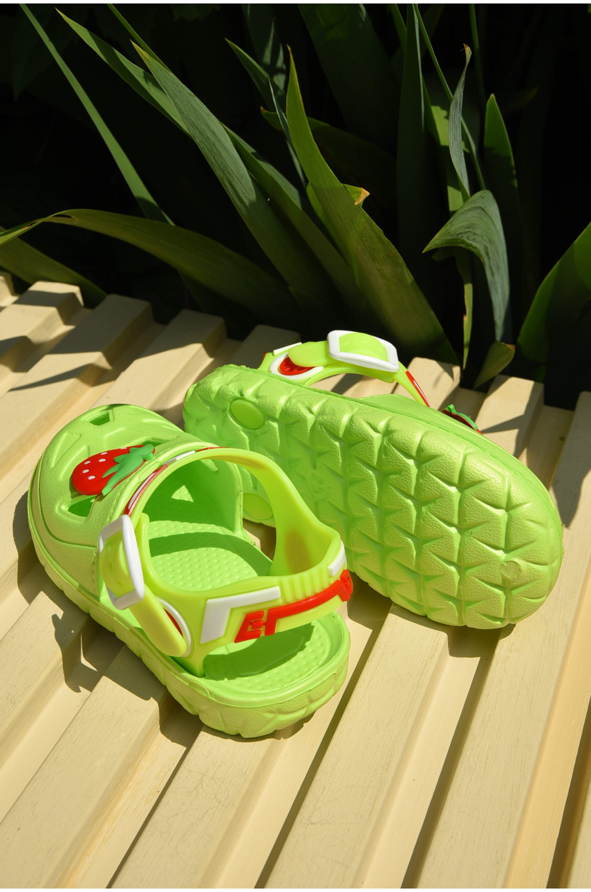 Сандали детские пена для девочки салатового цвета 51-248 159554