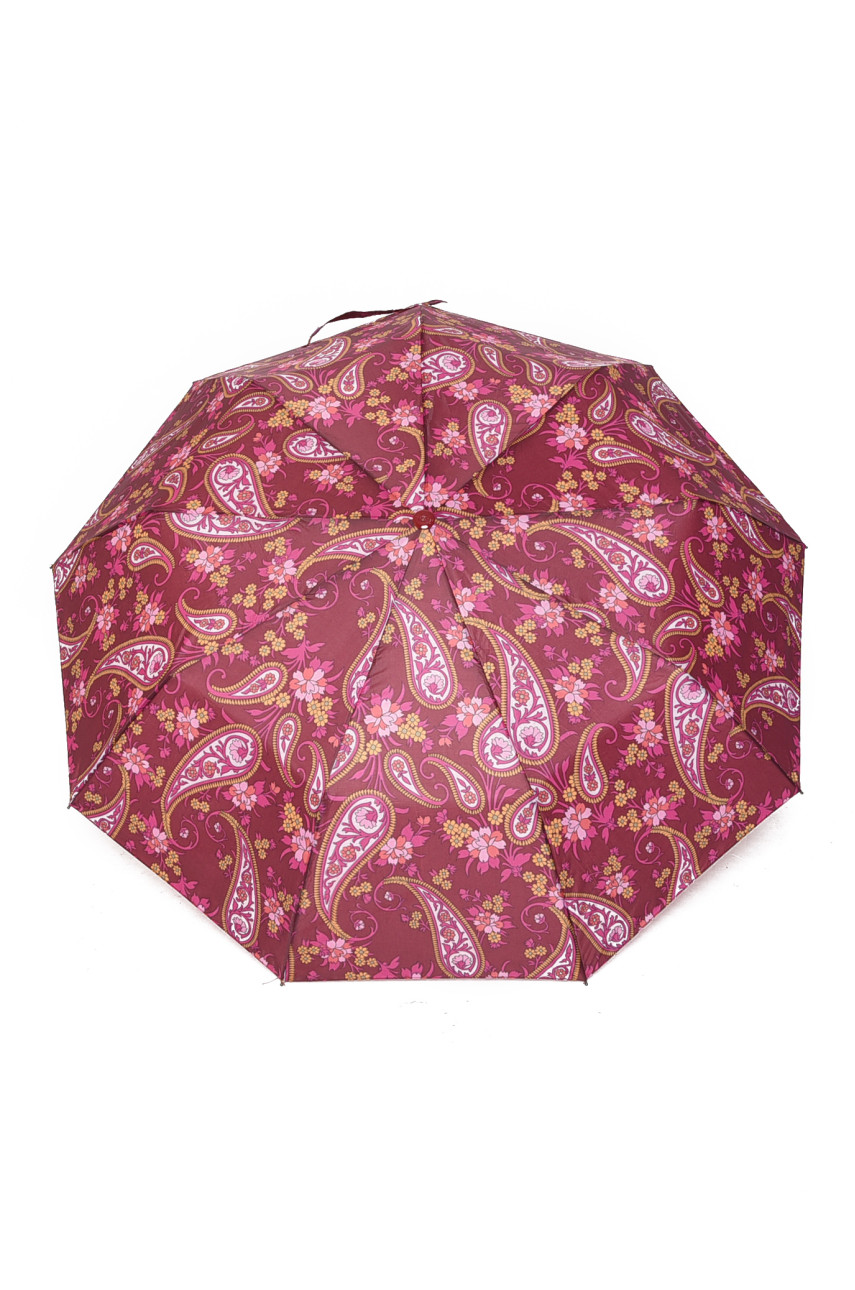 Зонт полуавтомат бордового цвета 160750
