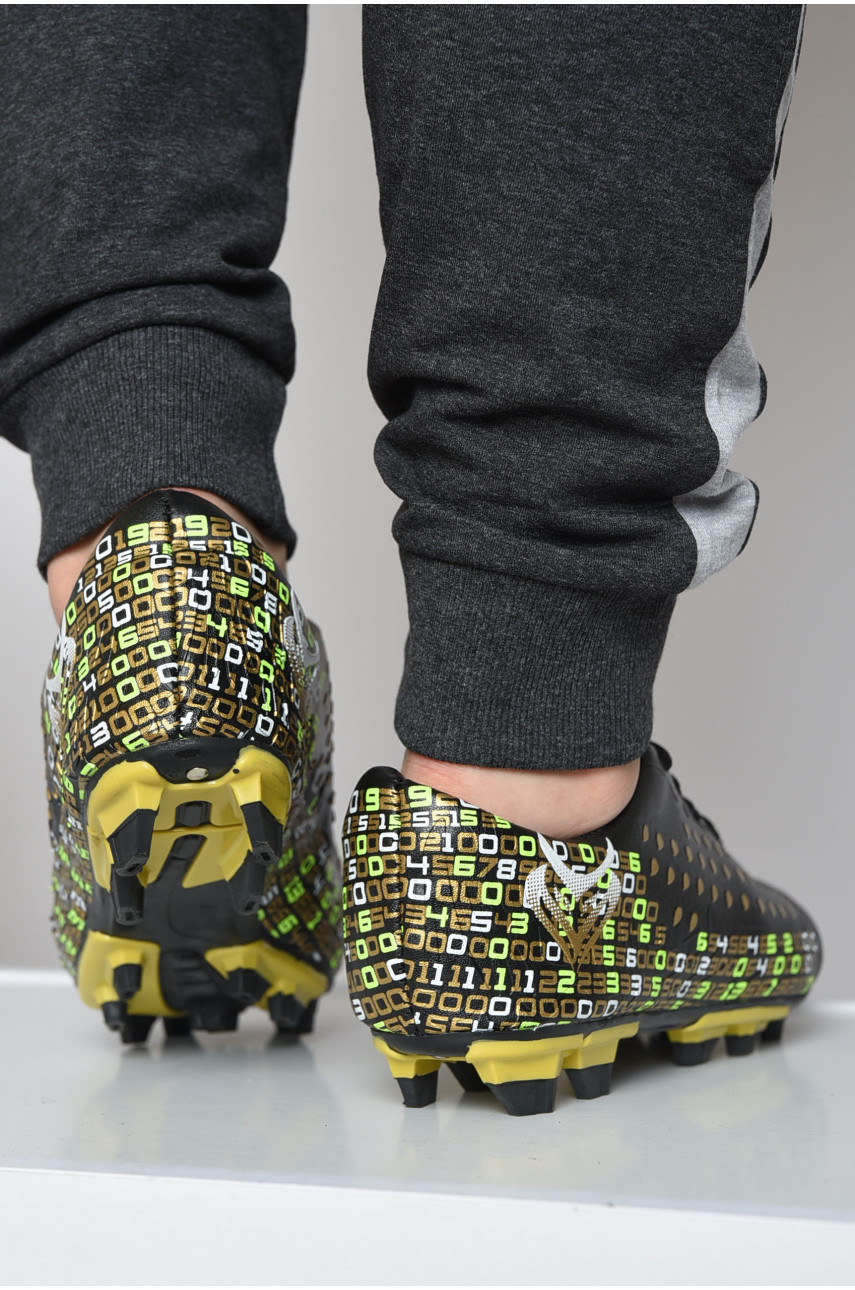 Бутси чоловічі чорного кольору 2897 161417