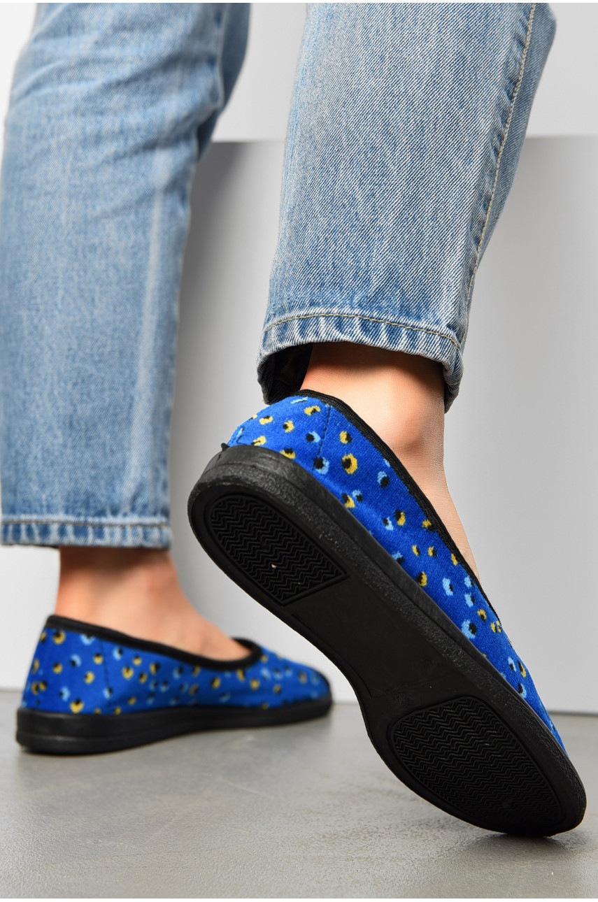 Тапочки женские синего цвета 034 161606