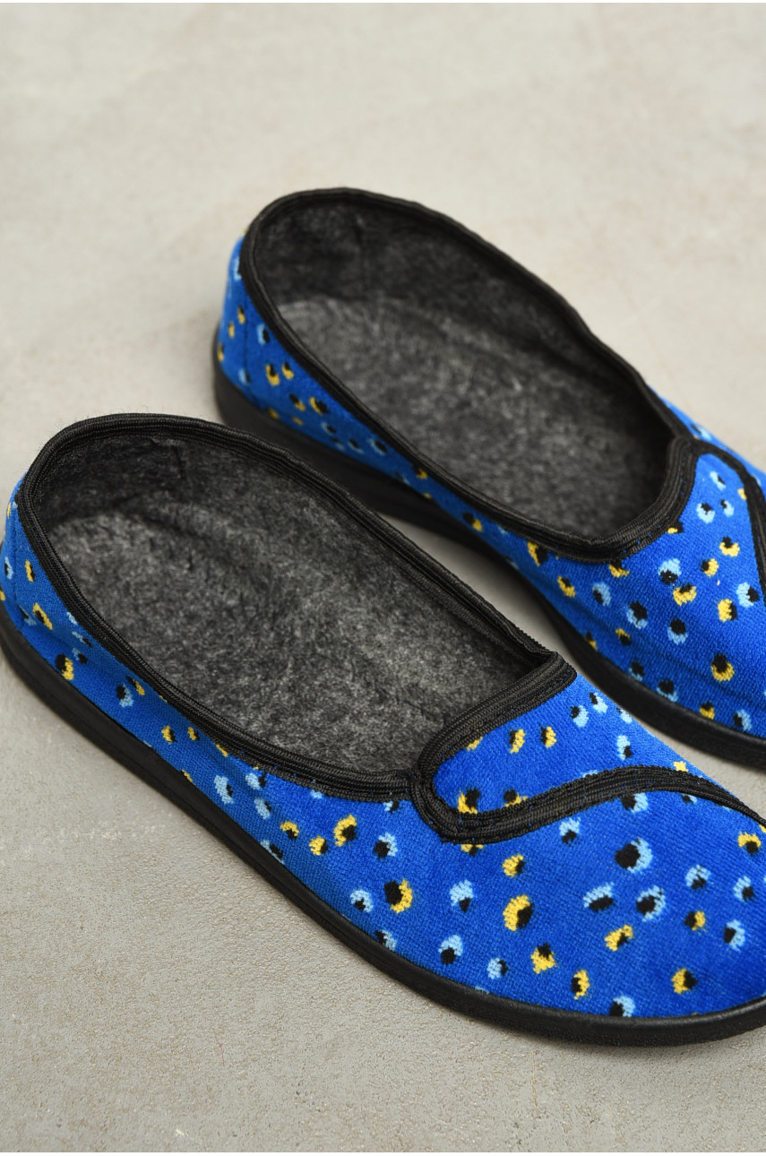 Тапочки женские синего цвета 034 161606