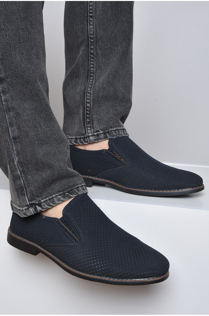Туфлі чоловічі темно-синього кольору 518-2 162025