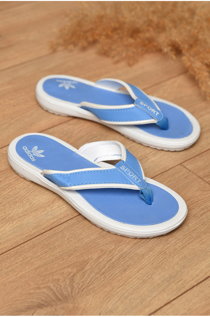 Вьетнамки женские бело-голубого цвета 4880-3 162425