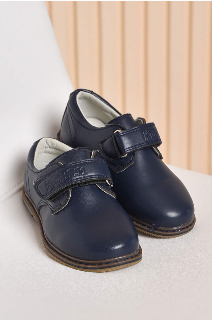 Туфлі дитячі для хлопчика темно-синього кольору 162845