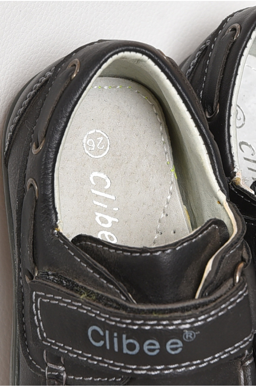 Туфлі дитячі для хлопчика чорного кольору 162866 Туфлі дитячі для хлопчика чорного кольору 162866