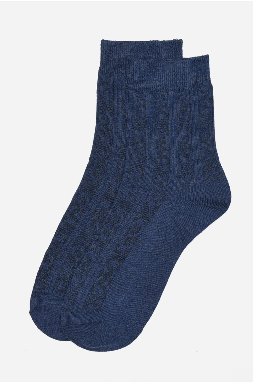 Шкарпетки чоловічі темно-синього кольору розмір 41-47 163026