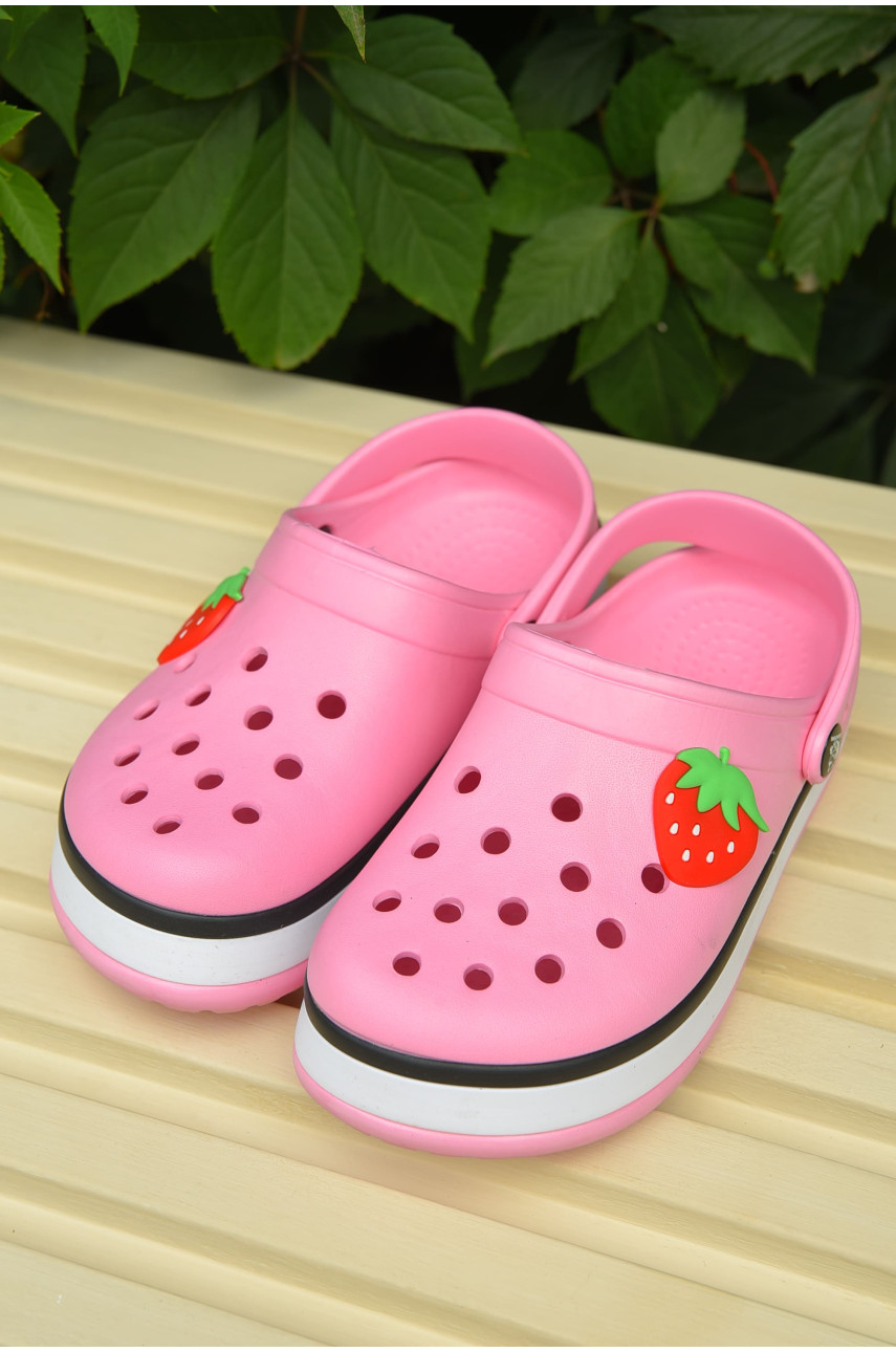 Крокси дитячі для дівчинки рожевого кольору 3102-333 163145