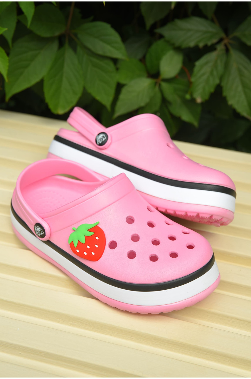 Крокси дитячі для дівчинки рожевого кольору 3102-333 163145