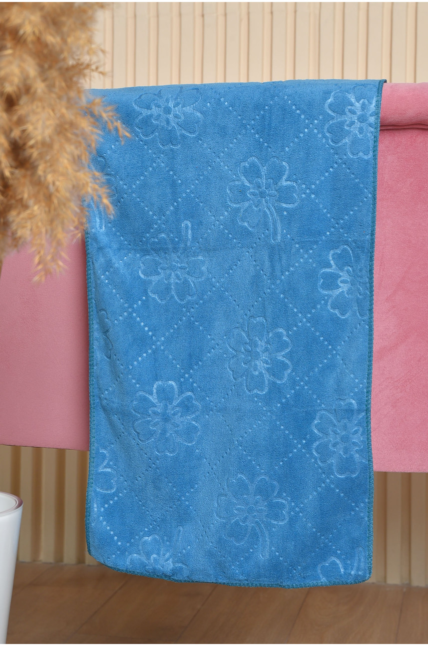 Полотенце кухонное микрофибра голубого цвета 163515