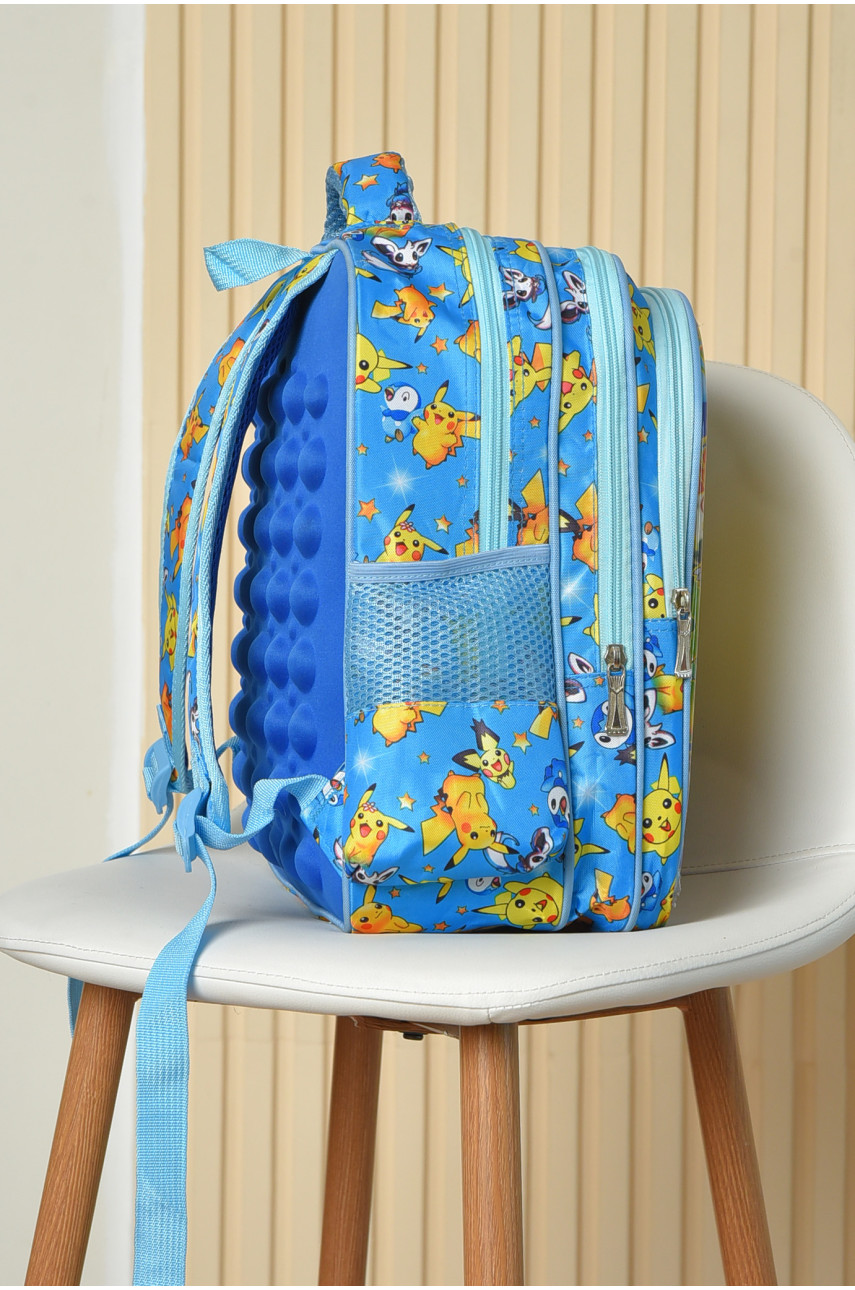 Рюкзак дитячий для хлопчика ортопедичний блакитного кольору 515 163934